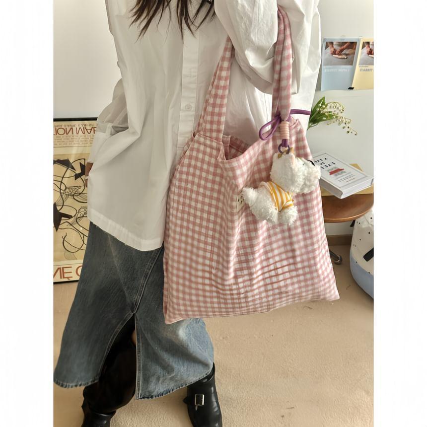 Plaid Shopper Bag Product Image