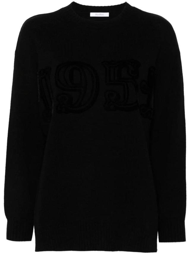 MAX MARA Women's Wool And Cashmere Blend Sweater In Black Product Image