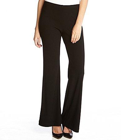 Karen Kane Crepe Wide Leg Mid Rise Elastic Waist Pull Product Image