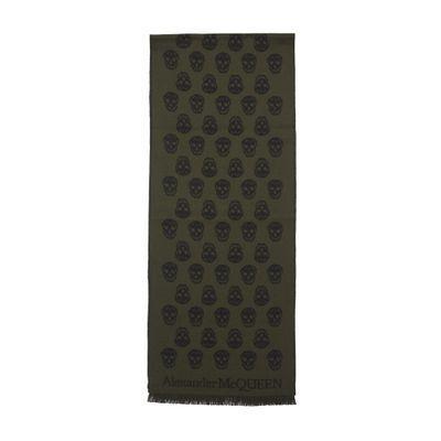 Scarf In Kaki Black Product Image