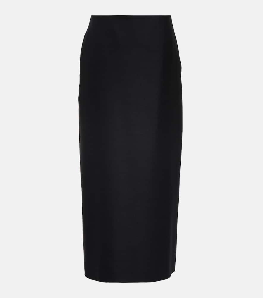 Colt Wool And Mohair Maxi Skirt In Black Product Image