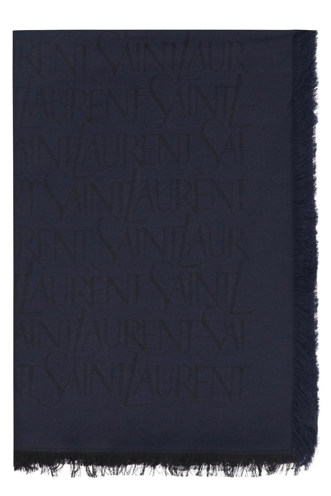 Large Square Scarf In Blu Product Image