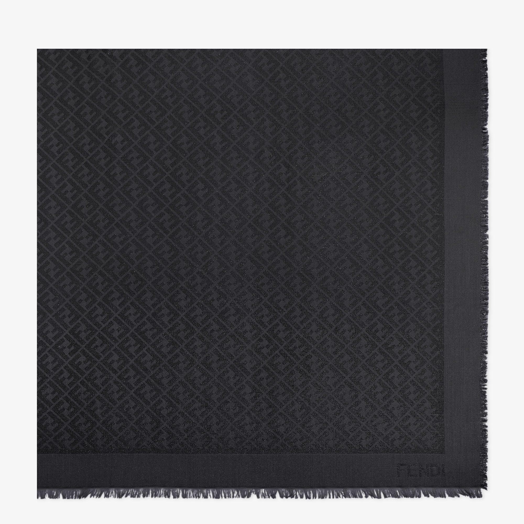 FF ShawlBlack shawl with metallic yarn Product Image