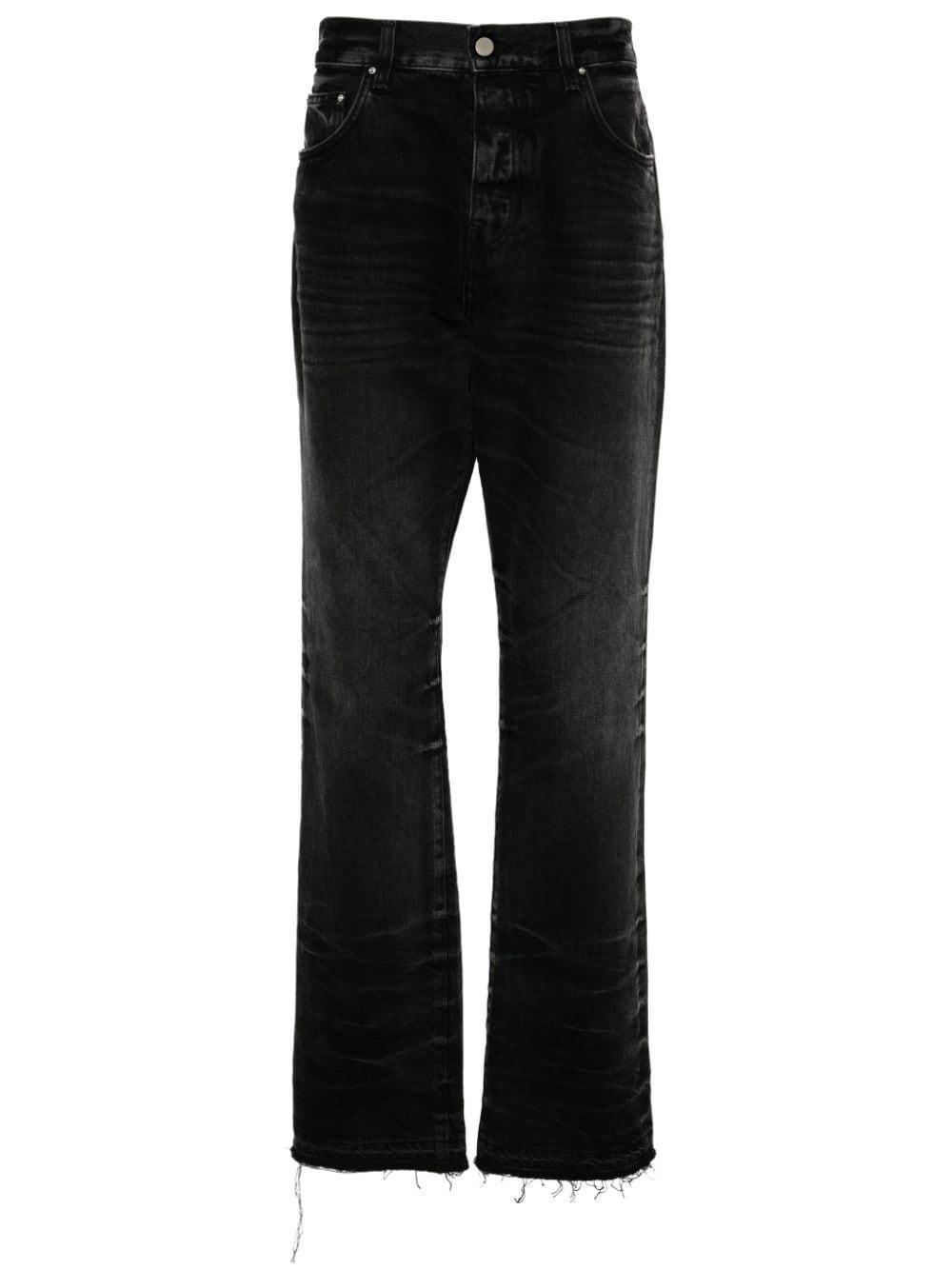 AMIRI Release Hem Straight-leg Jeans In Black Product Image