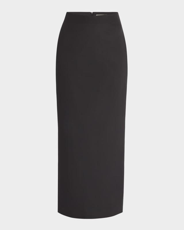 Bartelle Long Wool Pencil Skirt Product Image