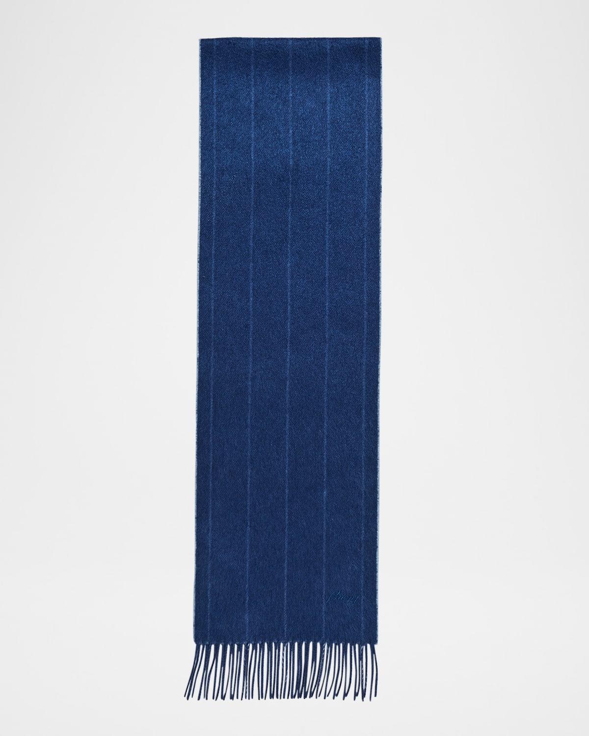 Men's Fringe Silk Cashmere Scarf Product Image