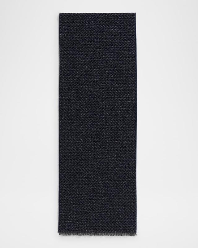 Men's Textured Cashmere Scarf Product Image