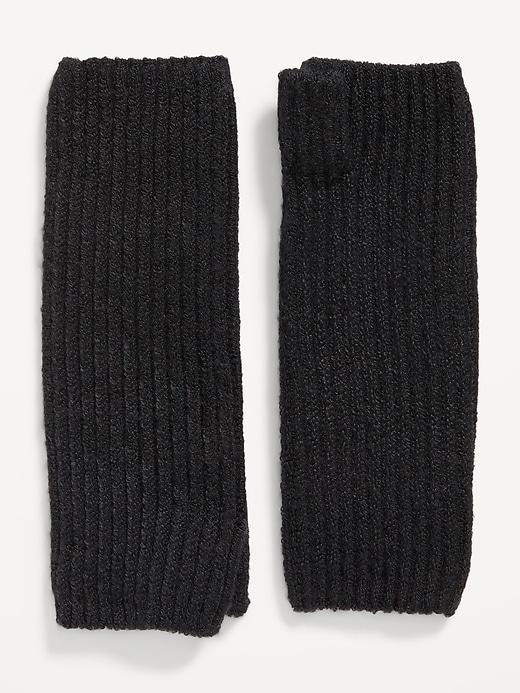 Thick-Knit Fingerless Gloves Product Image