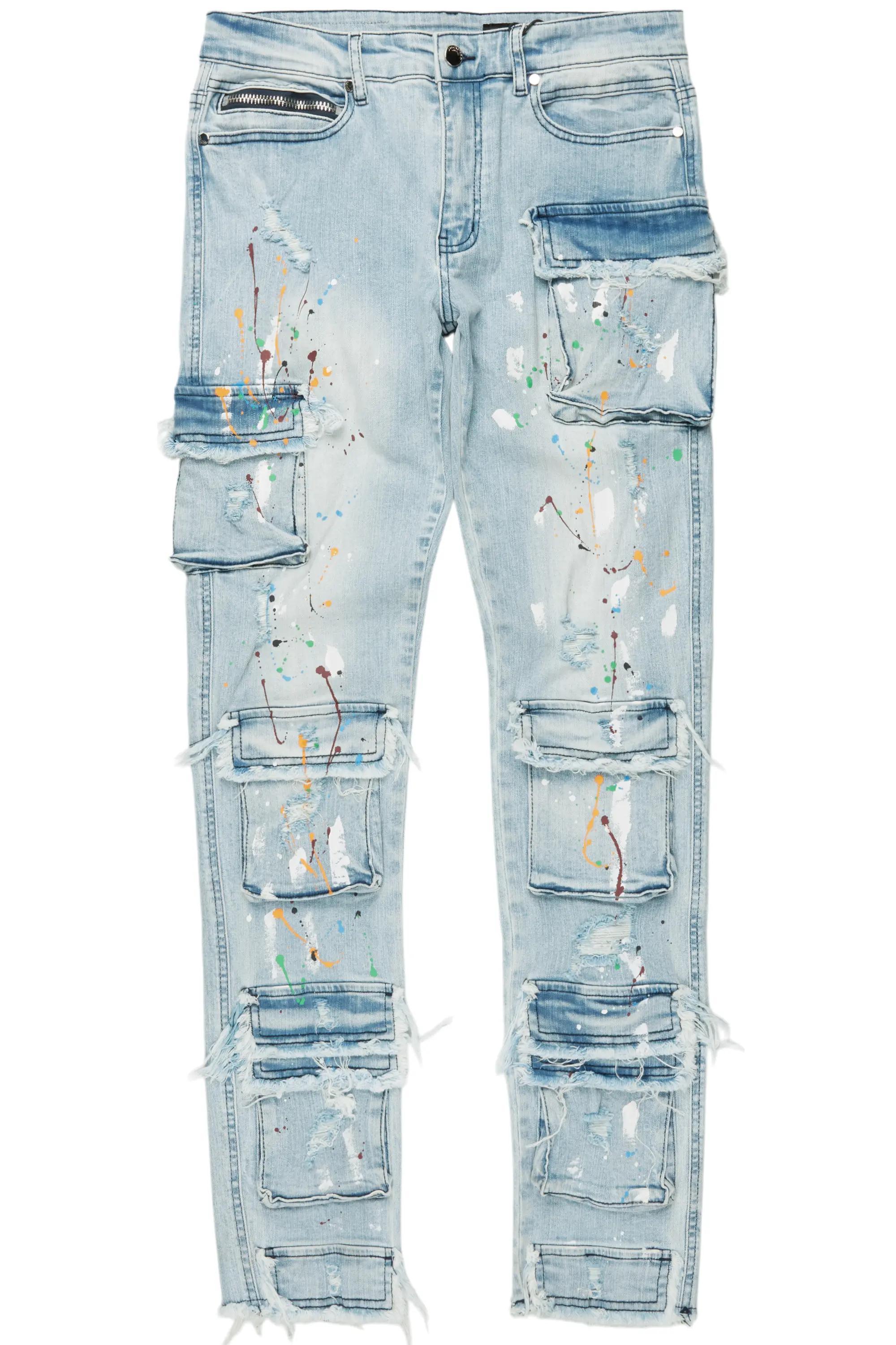 Yasu Blue Painter Slim Fit Jeans Male Product Image