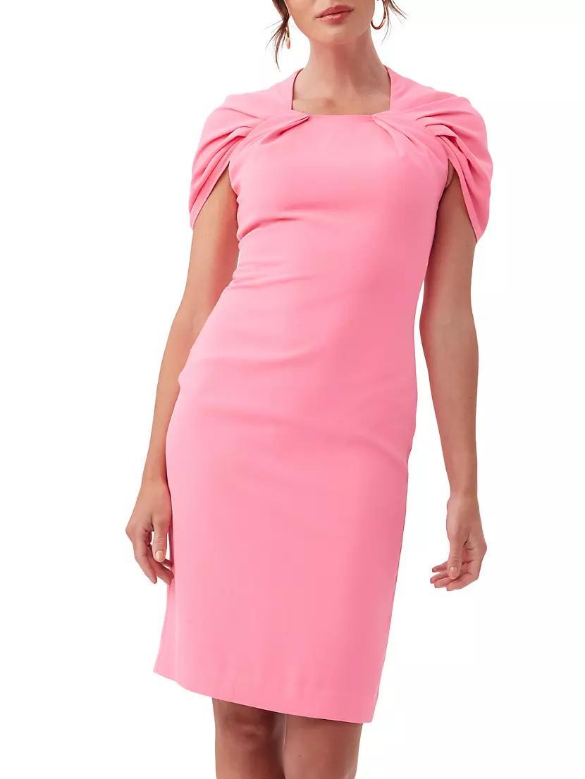 Womens Keshi Draped Crepe Minidress Product Image