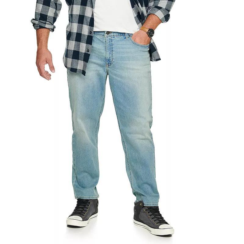 Big & Tall Sonoma Goods For Life Straight-Leg Flexwear Jeans, Mens Blue Product Image