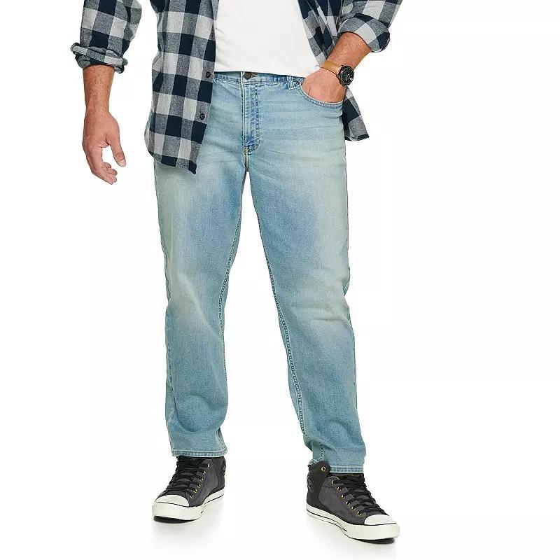 Big & Tall Sonoma Goods For Life Straight-Leg Flexwear Jeans, Mens Blue Product Image