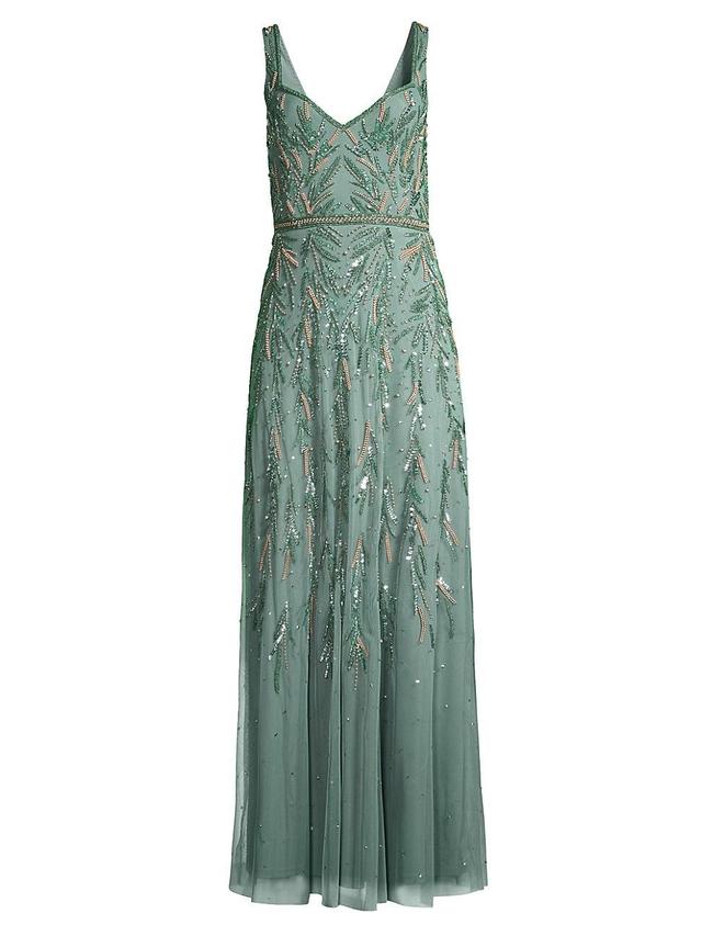 Womens Sequined Mermaid Gown Product Image