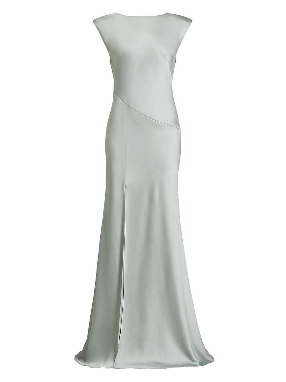 Womens Joanna Satin Cowl-Back Gown Product Image