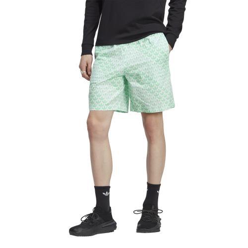 adidas Originals Mens Mono All Over Print Shorts - Green/Green Product Image