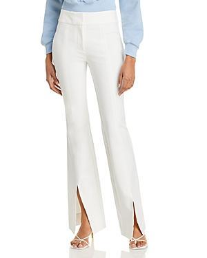 Womens Maeve Slit-Hem Flare Trousers Product Image