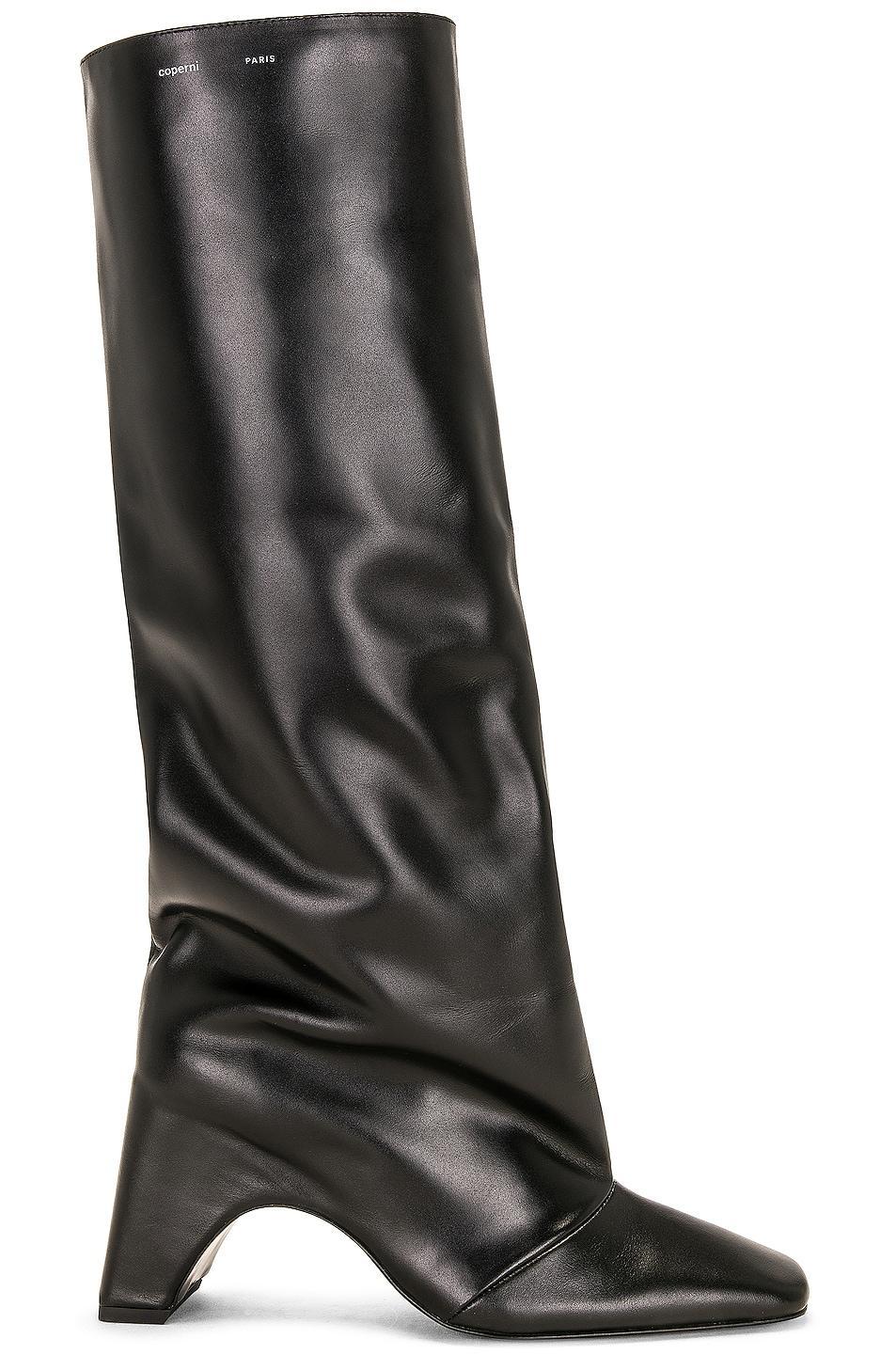 Coperni Bridge Boot in Black - Black. Size 37 (also in 36, 38, 39, 41). Product Image