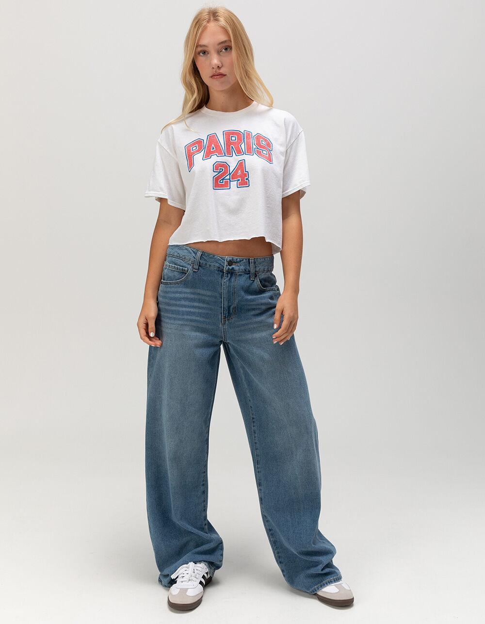 RSQ Womens Paris 24 Crop Tee Product Image