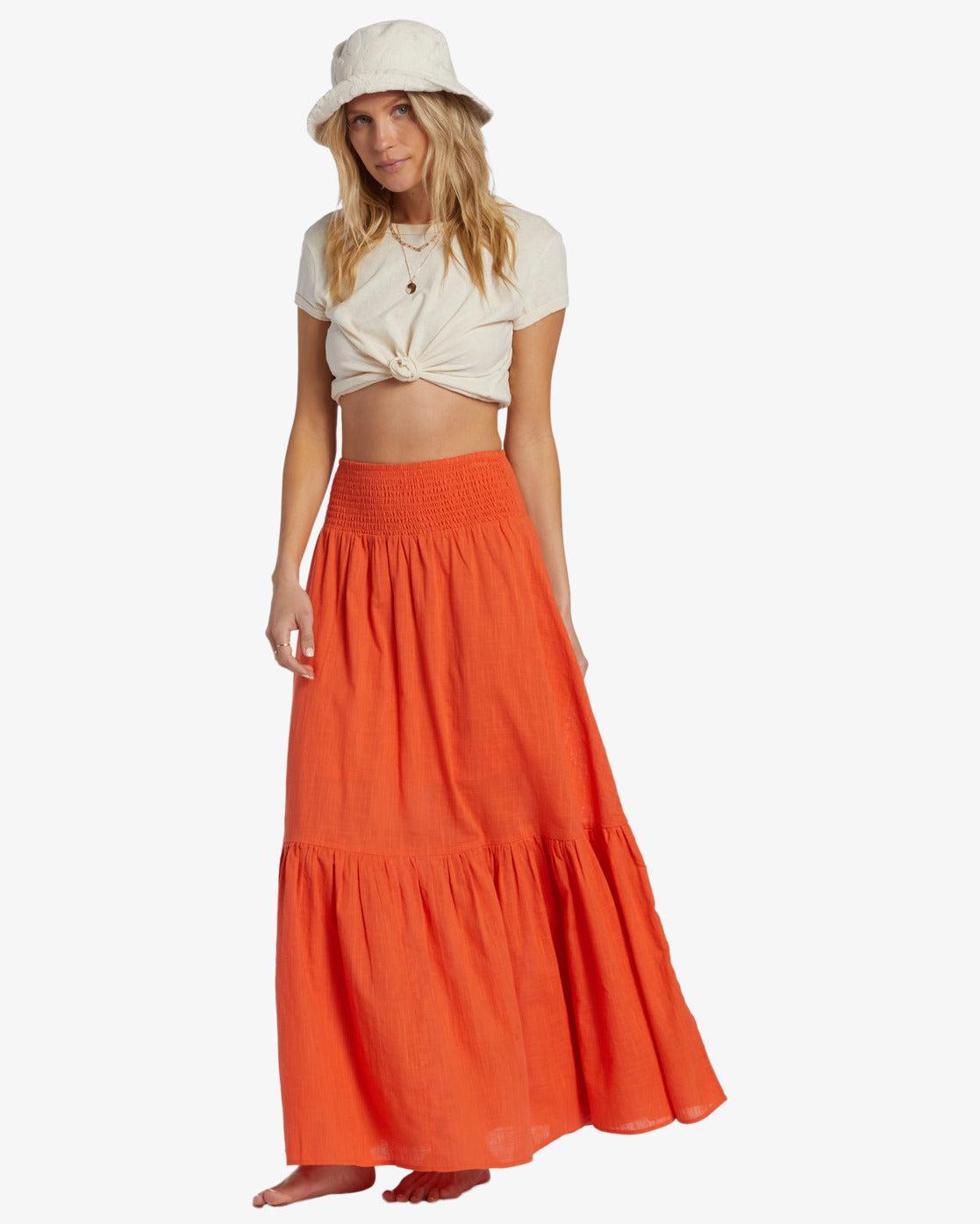 In The Palms Skirt - Coral Craze Female Product Image