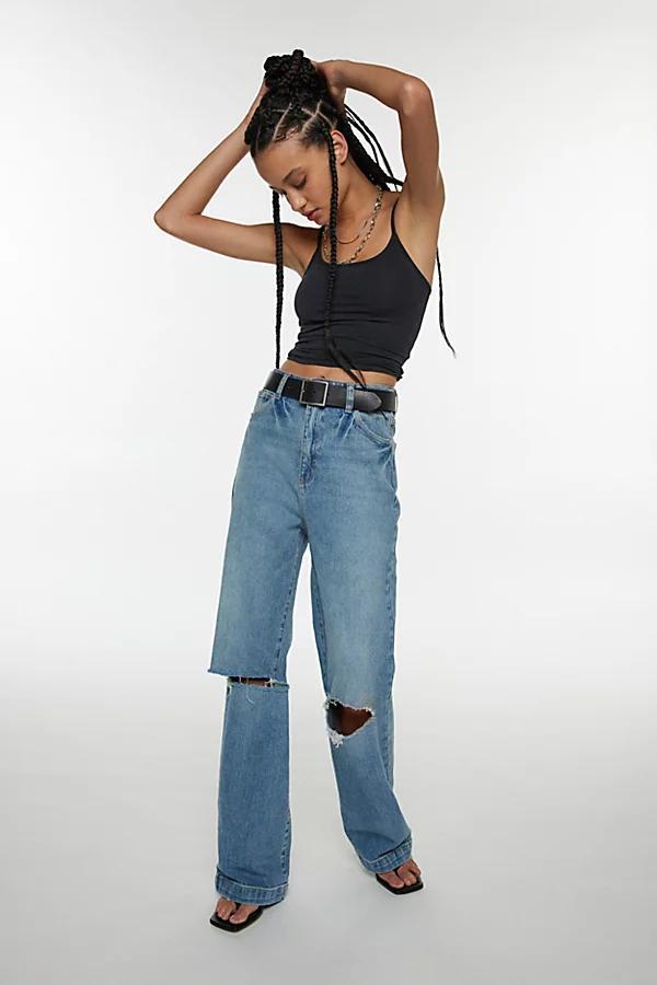 Abrand Jeans A 94 High And Wide Slit Knee Jean Womens at Urban Outfitters product image