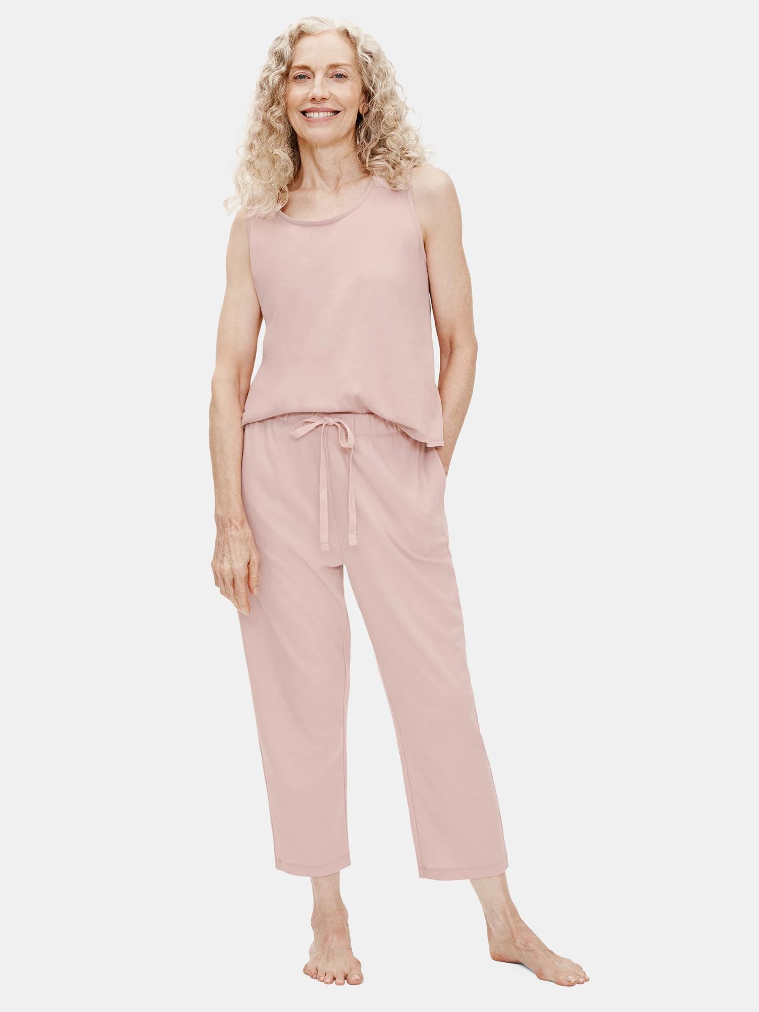 EILEEN FISHER Organic Cotton Interlock Slouchy Sleep Pantfemale Product Image