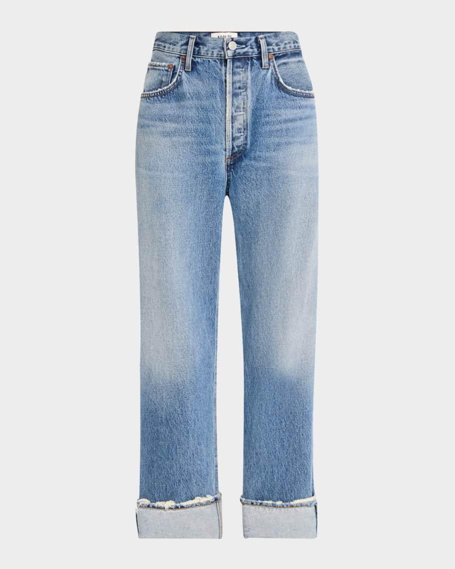 Fran Cuffed Easy Straight Jeans  Product Image