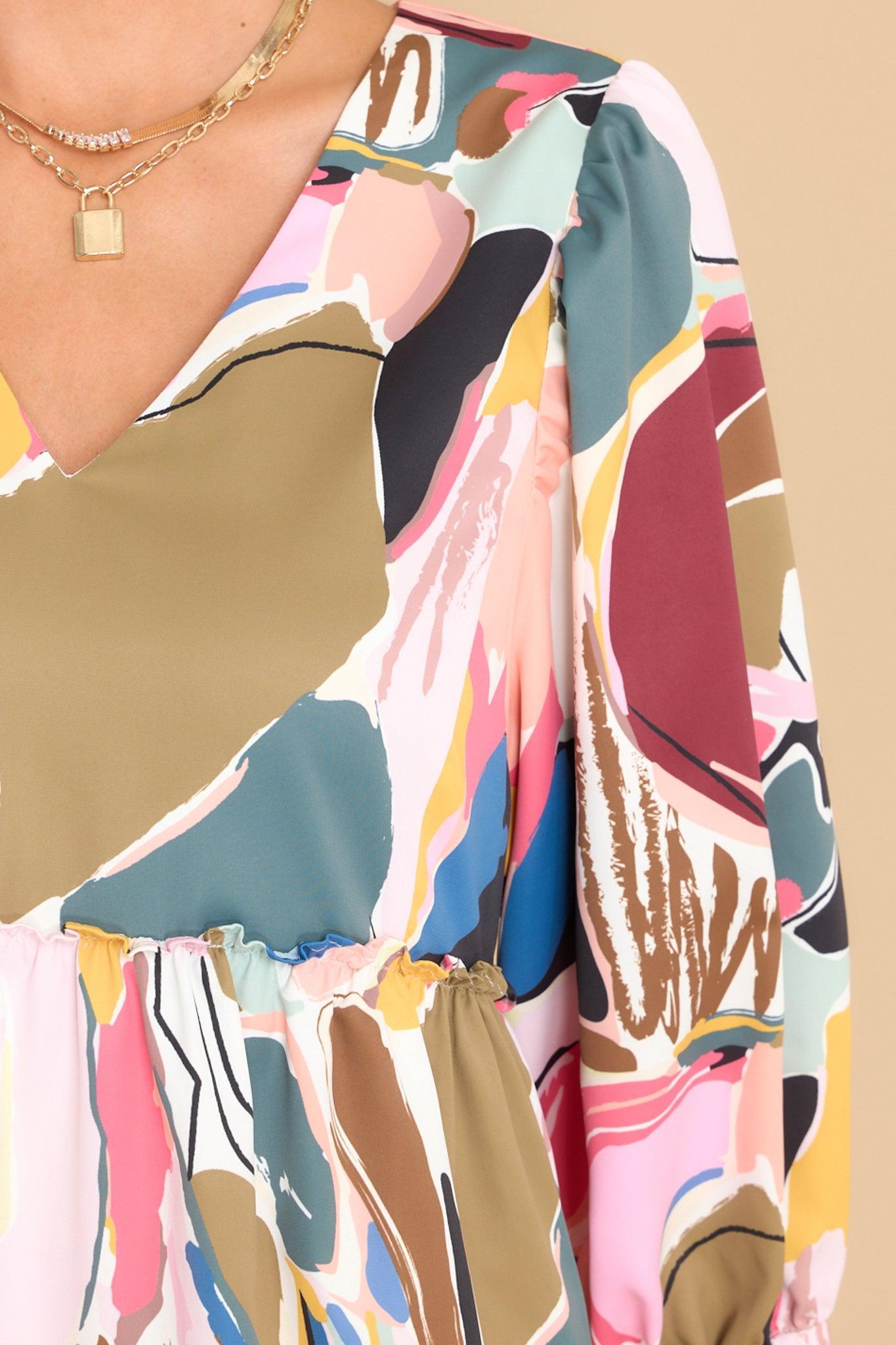 Addison Abstract Expressions Dress Print Product Image