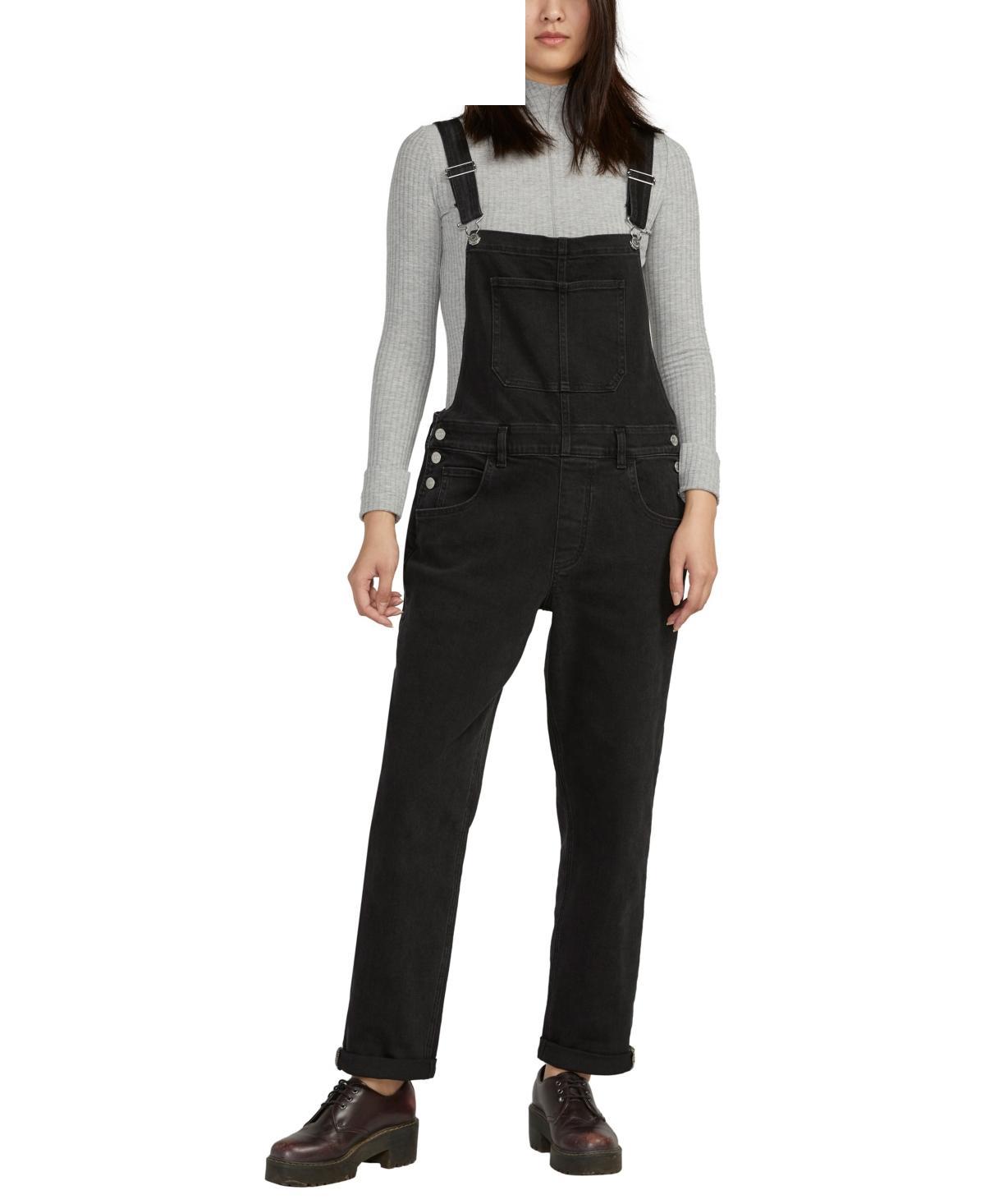 Silver Jeans Co. Baggy Ankle Straight Leg Denim Overalls Product Image