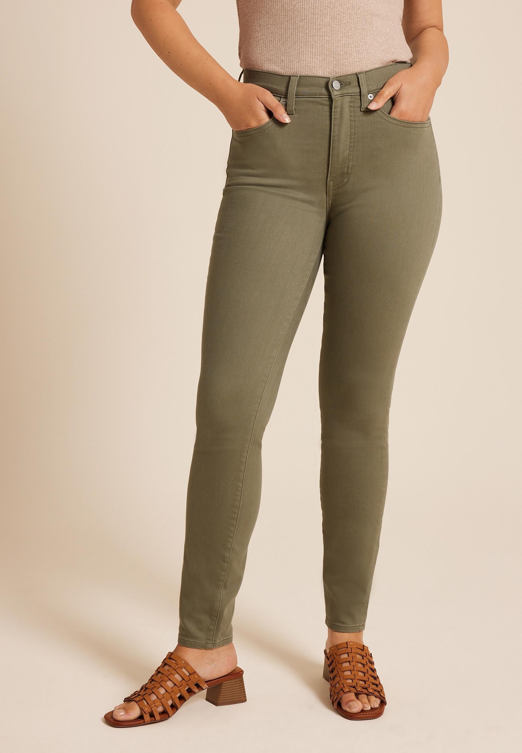 m jeans by maurices™ Olive High Rise Sculpt Skinny Jean Product Image