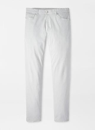 Peter Millar Mens Wayfare Five-Pocket Pant | Color: Platinum | Size: 38 Product Image