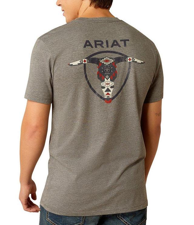 Ariat Southwestern Longhorn Short Sleeve Graphic T-Shirt Product Image