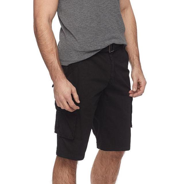 Mens Belted Twill Tape Cargo Shorts Product Image