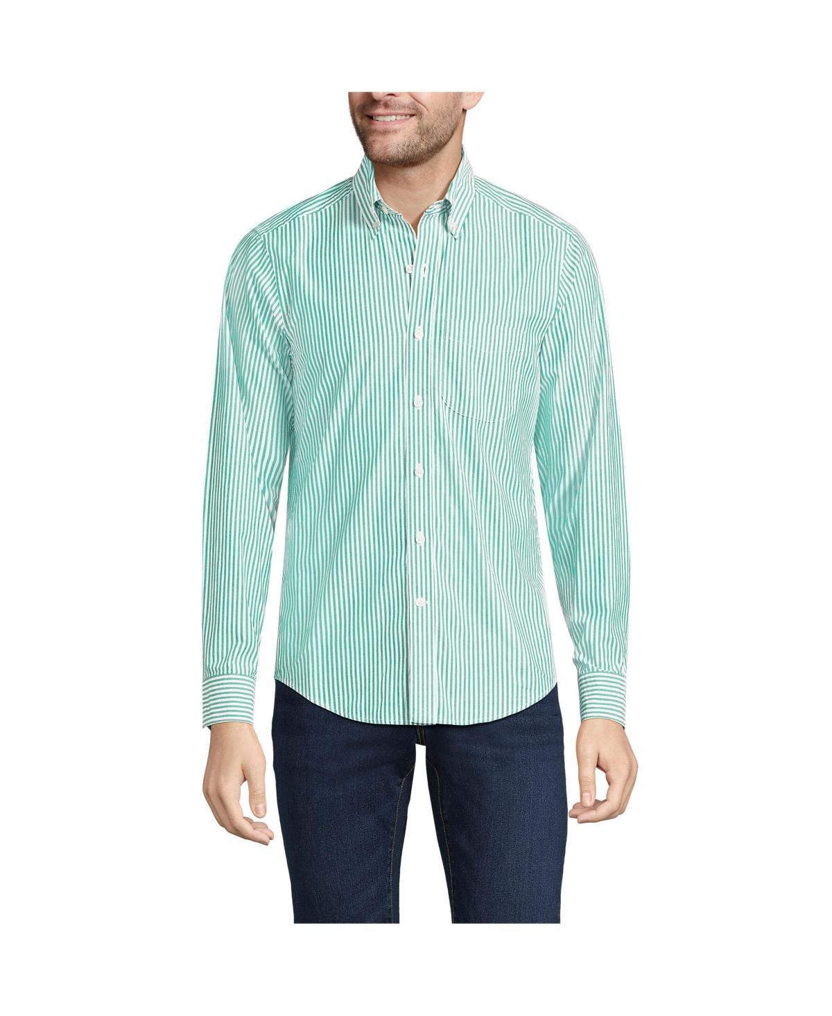 Lands End Mens Traditional Fit Essential Lightweight Poplin Shirt Product Image