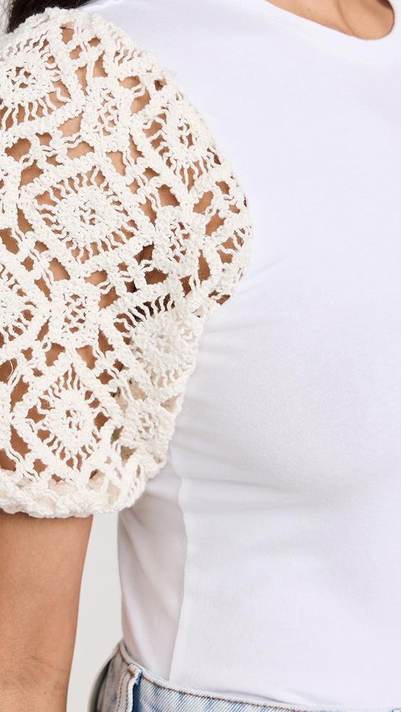 Cinq à Sept Crochet Lace Corianna Top | Shopbop Product Image