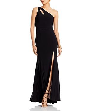 Aqua One-Shoulder Gown - 100% Exclusive - 0 - 0 - Female Product Image