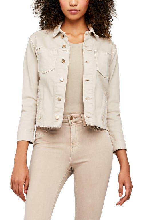 L'AGENCE Janelle Slim Jacket in White. Product Image