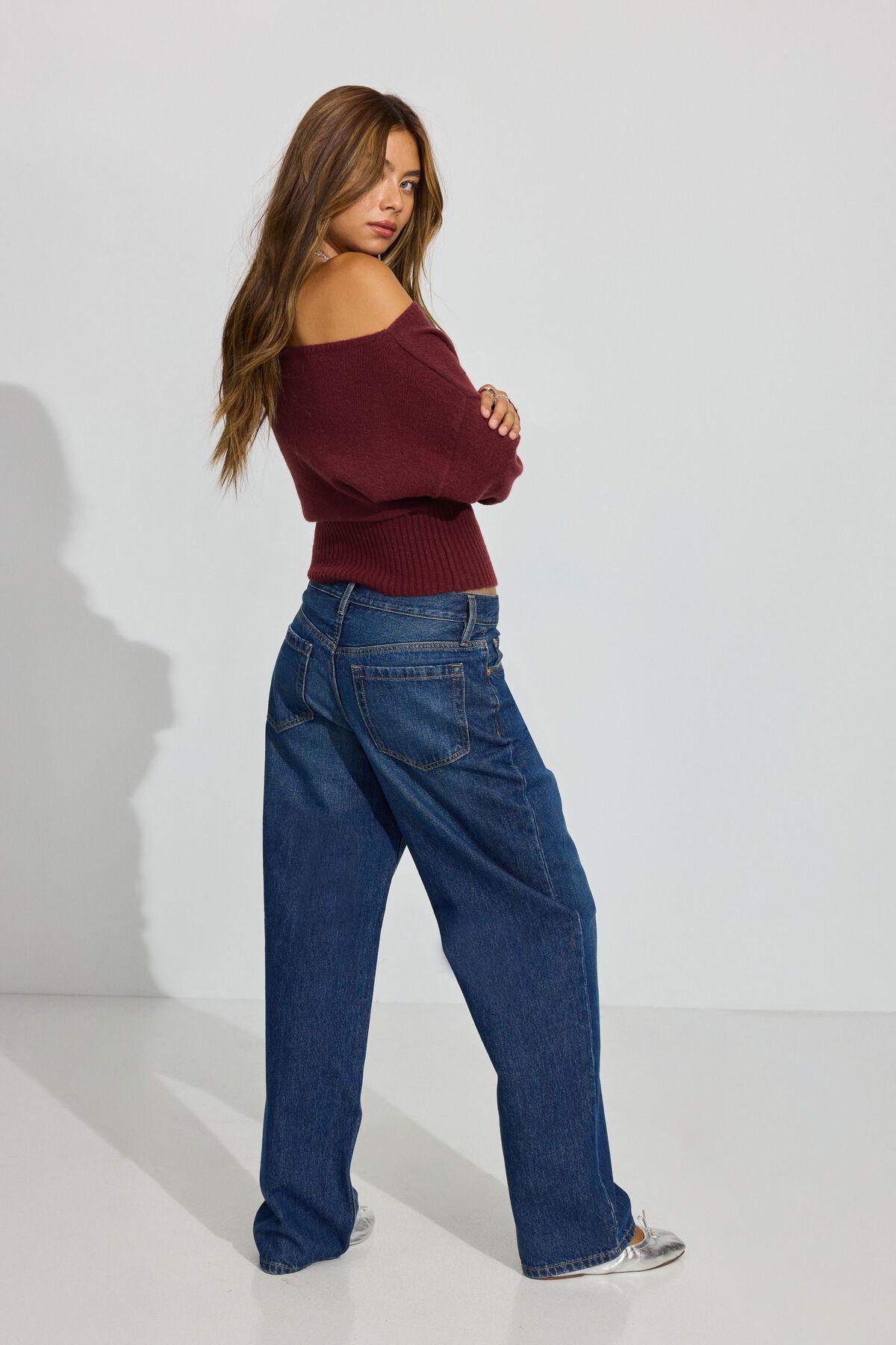 Low Rise Baggy Jeans Product Image