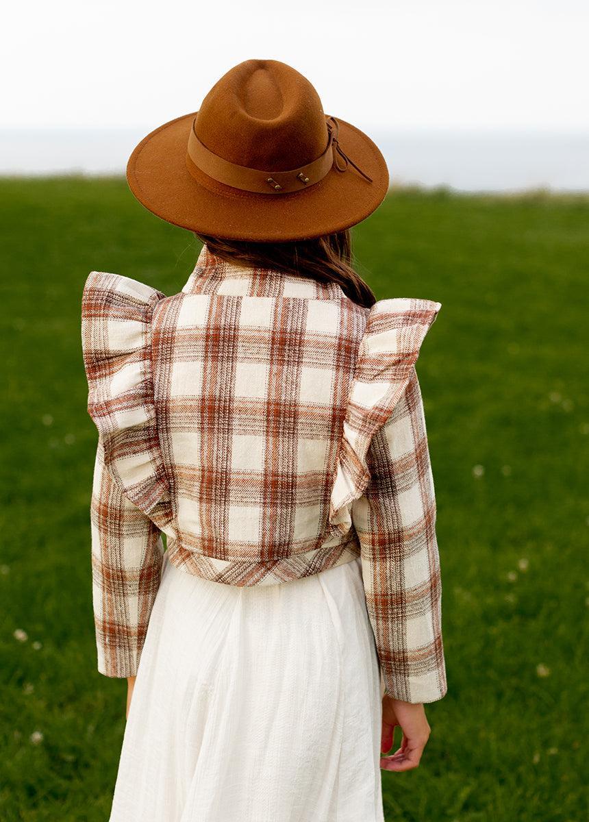 Ellery Jacket in Ecru Plaid Product Image