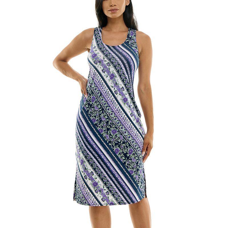 Womens Nina Leonard Bar Back Midi Dress Product Image