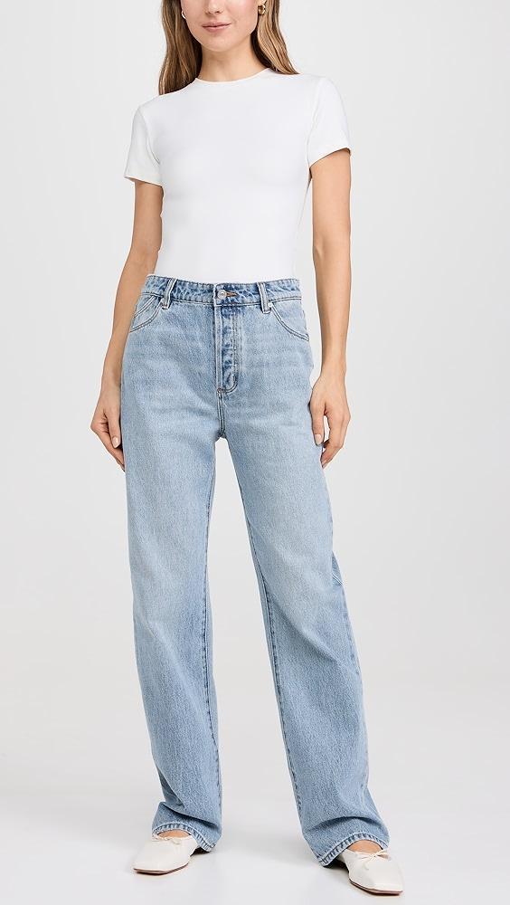 Rolla's 90s Relaxed Faded Blue Jeans | Shopbop Product Image