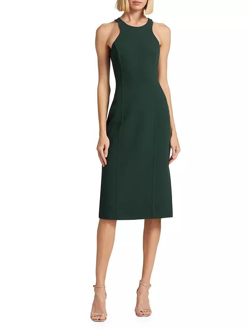 Seamed Racerback Midi Sheath Dress Product Image