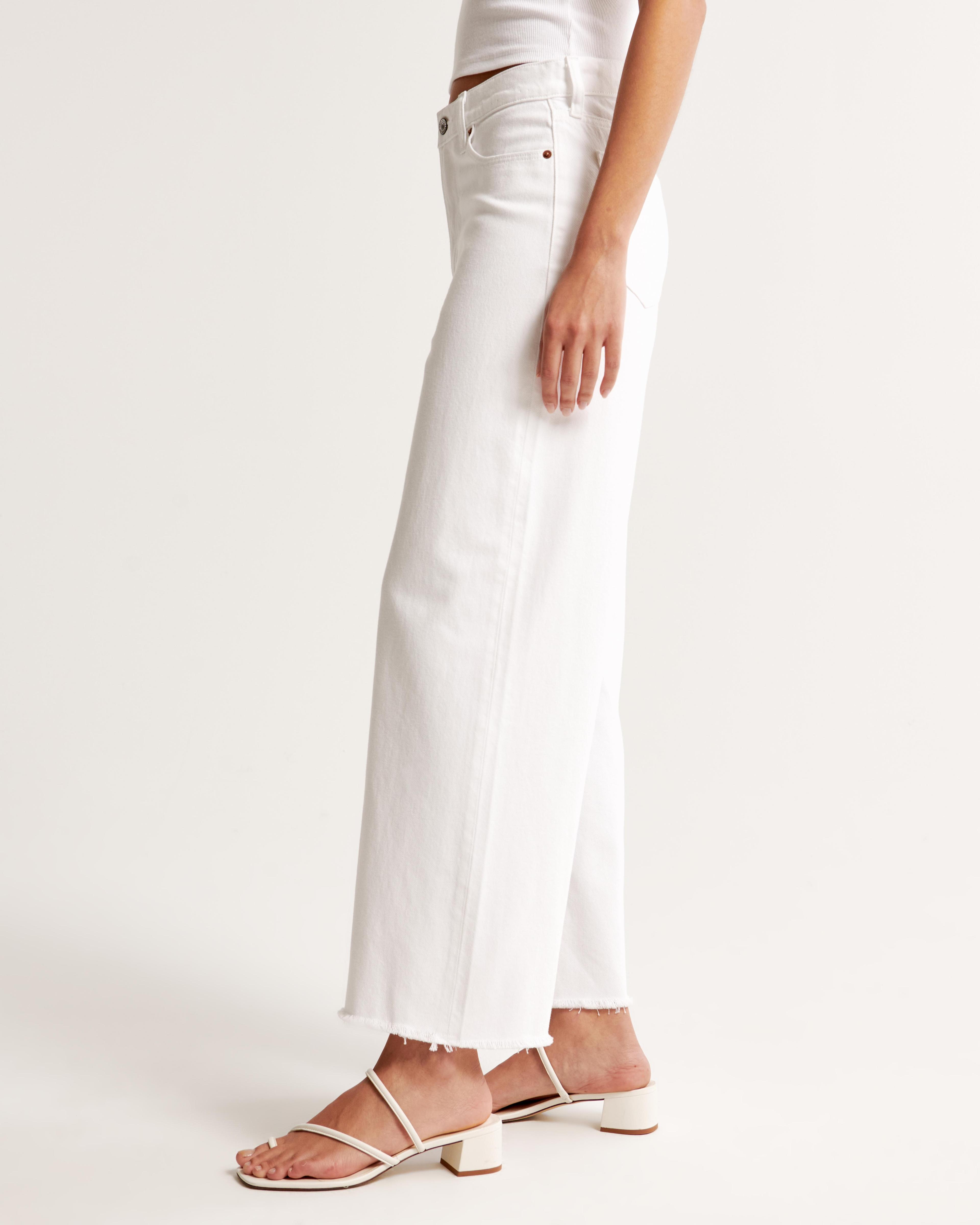 High Rise Cropped Wide Leg Jean Product Image