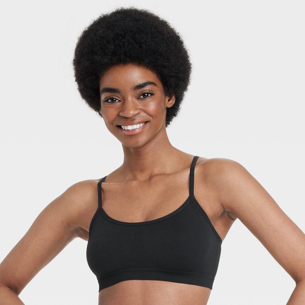 Womens Seamless Bralette - Colsie Black L Product Image