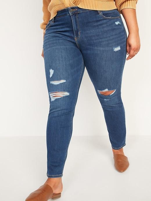 Mid-Rise Power Slim Straight Jeans Product Image