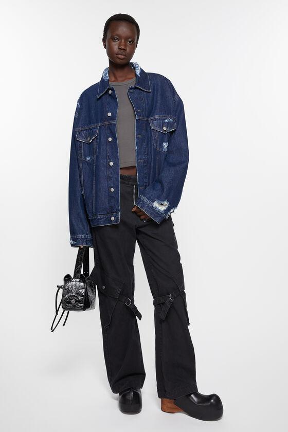 Distressed denim jacket - Relaxed fit Product Image