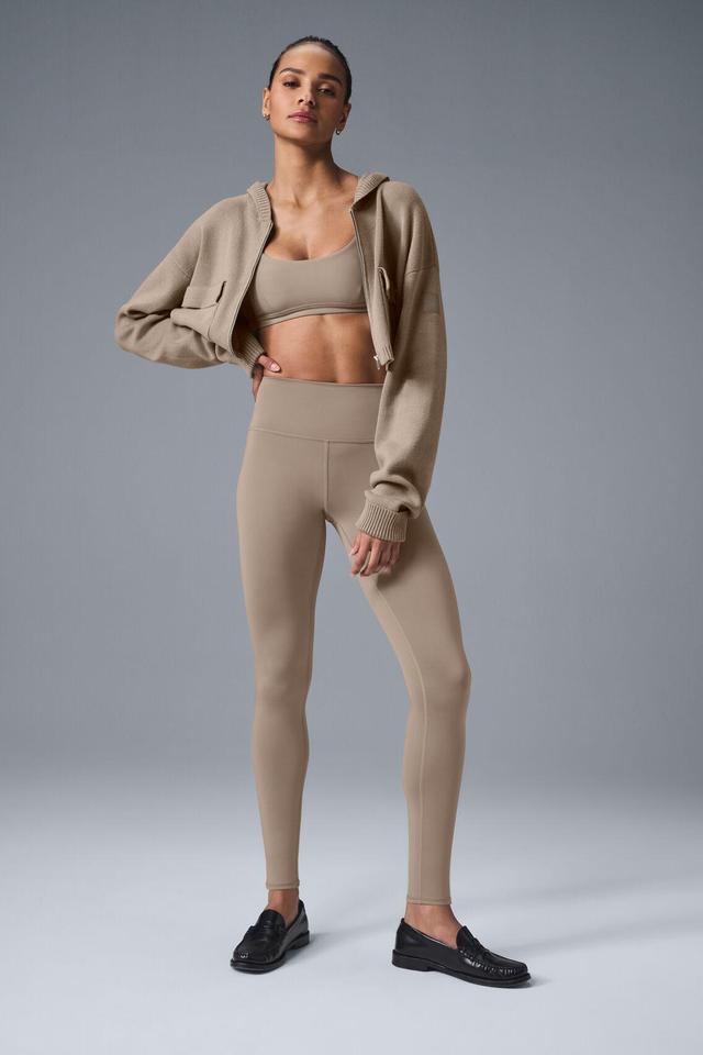 High-Waist Airlift Legging - Gravel Female Product Image