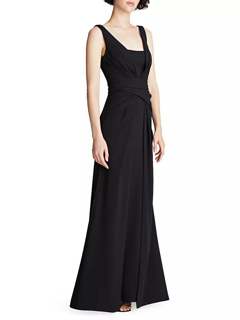 Erica Crepe Draped Gown Product Image