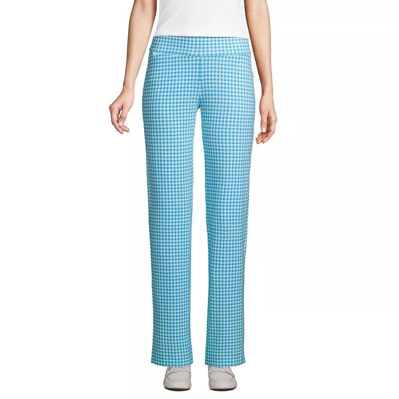 Petite Lands End Starfish Straight-Leg Pull-On Pants, Womens Product Image