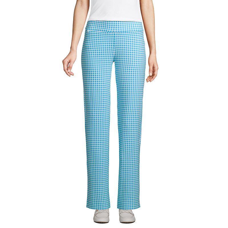 Petite Lands End Starfish Straight-Leg Pull-On Pants, Womens Product Image