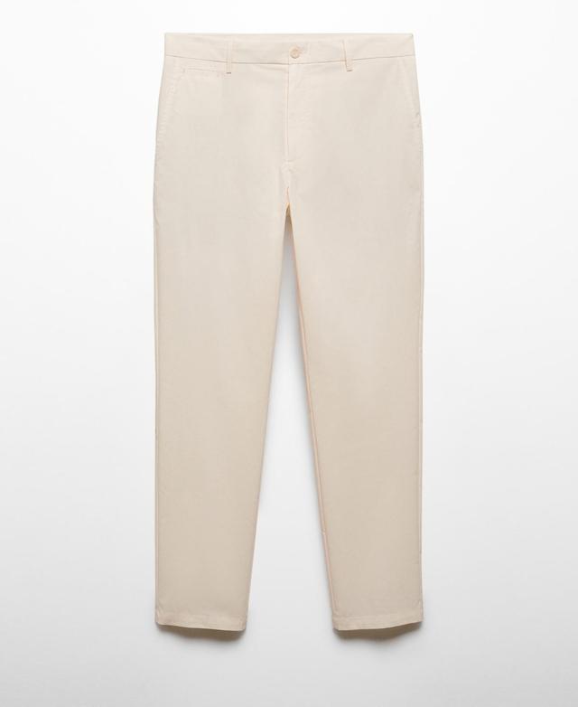 MANGO MAN - Cotton chinos whiteMen Product Image